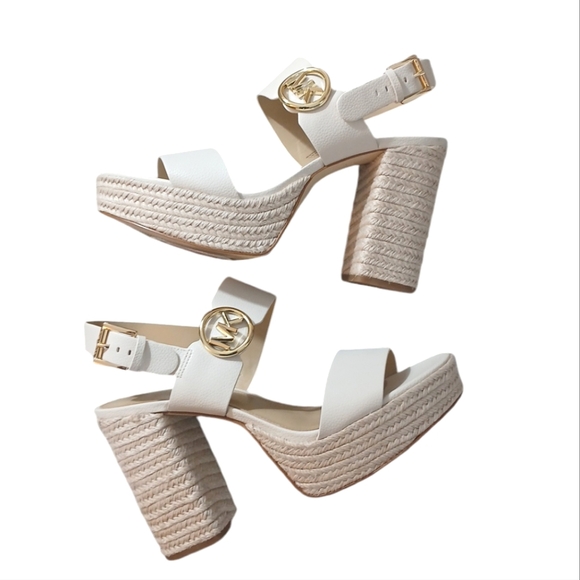 NEW Michael Kors Platform Sandals Espadrille Heels Size 10 - Picture 1 of 10